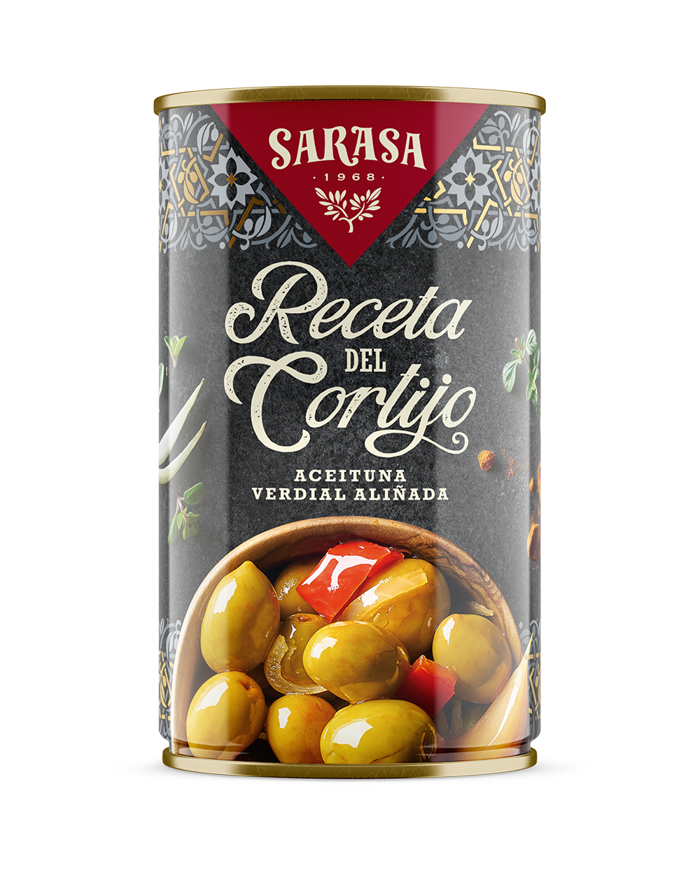 Aceitunas Sarasa - Receta del Cortijo Lata de 185ml.