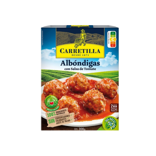 Carretilla - Albondigas pollo en salsa de tomate 300g.