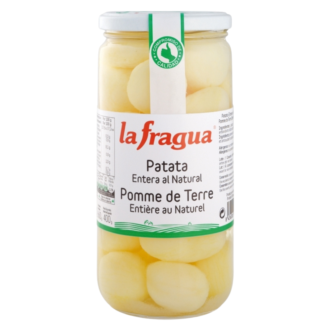 La Fragua - Patatas enteras al natural - Bote de Cristal 720g