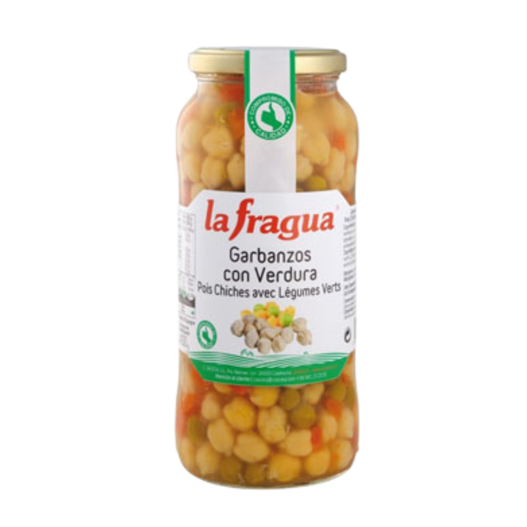 La Fragua - Garbanzos con verdura - Bote de Cristal 580g