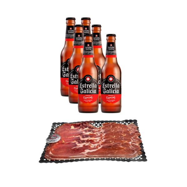 Pack Cerveza + Jamón serrano