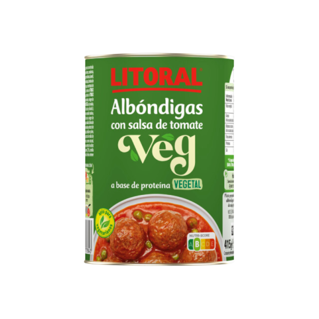 Albóndigas veganas con tomate - LITORAL 440gr.