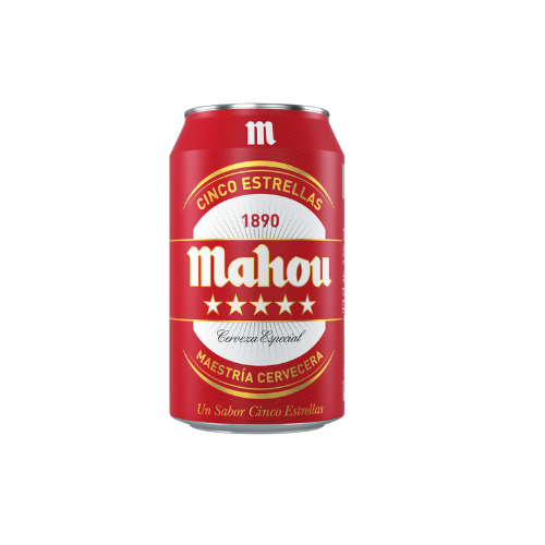 Cerveza Mahou 5 estrellas 33Cl Pack 24