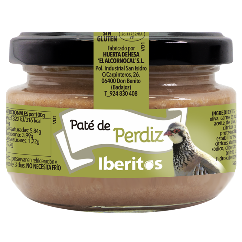 IBERITOS 110Gr. - Paté de Perdiz