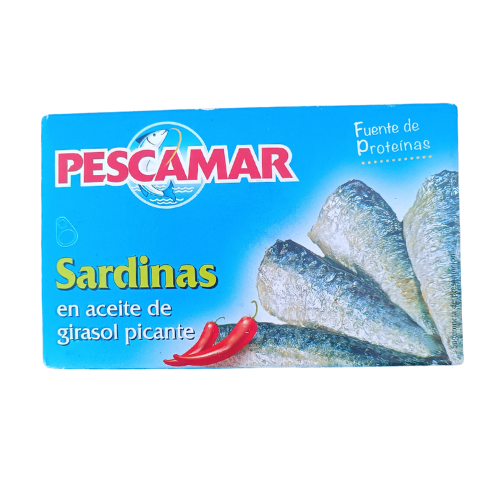 Sardinas en aceite de girasol picante Pescamar