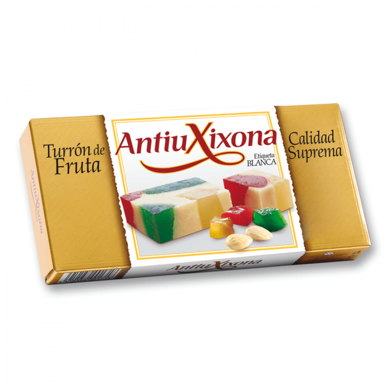 Turrón de Fruta - 200gr. Antiu Xixona Etiqueta Blanca