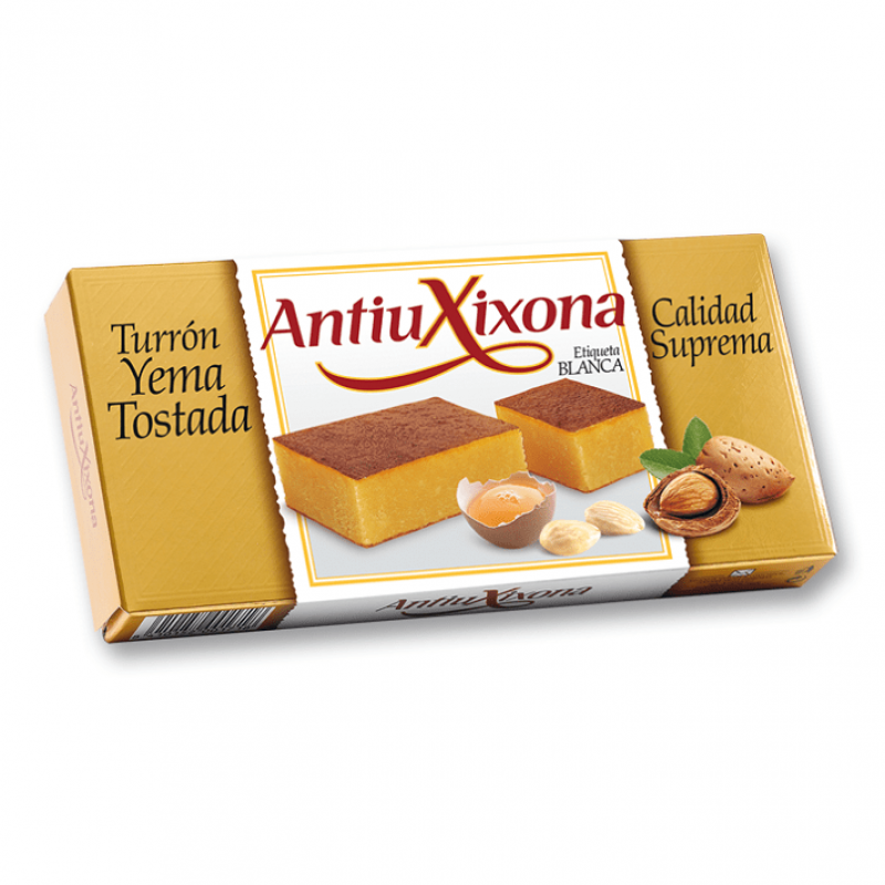 Turrón de Yema - 200gr. Antiu Xixona Etiqueta Blanca