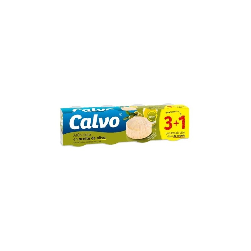 <span style="vertical-align: inherit;"><span style="vertical-align: inherit;">Calvo - catun claro en aceite de oliva pack 3+1</span></span>