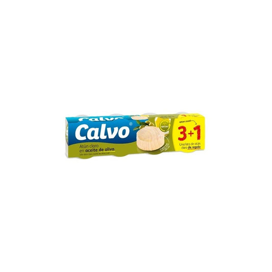 <span style="vertical-align: inherit;"><span style="vertical-align: inherit;">Calvo - catun claro en aceite de oliva pack 3+1</span></span>